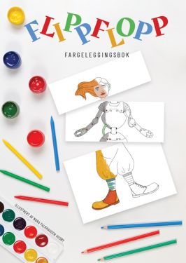 FlippFlopp Fargeleggingsbok - Nora Falkhaugen Husby