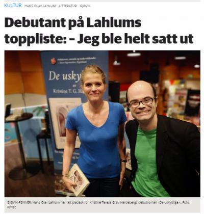 Debutant Kristine Hardeberg på Lahlums toppliste!